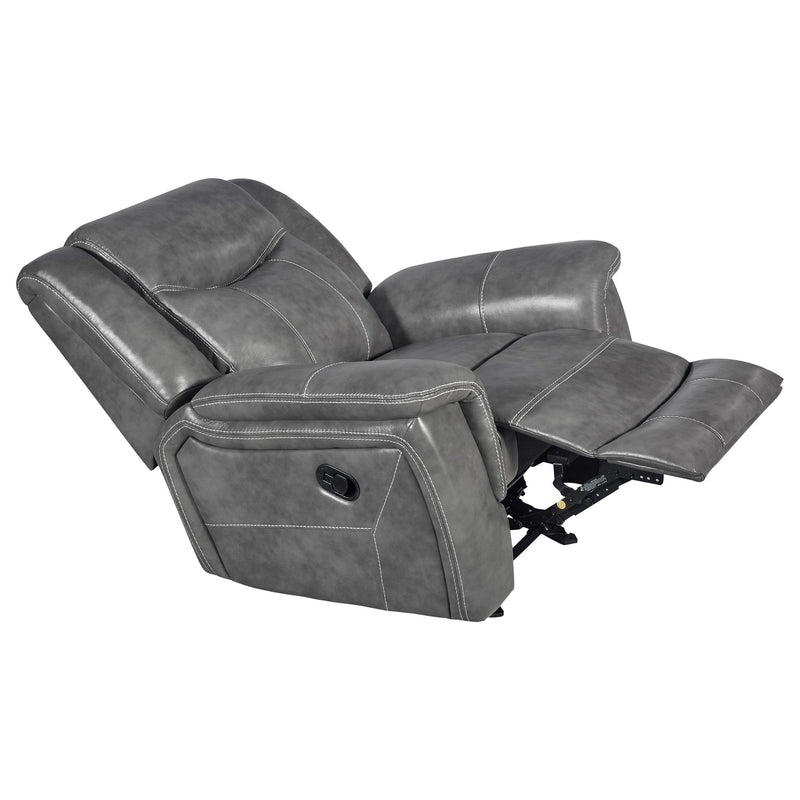 Conrad Upholstered Padded Arm Glider Recliner