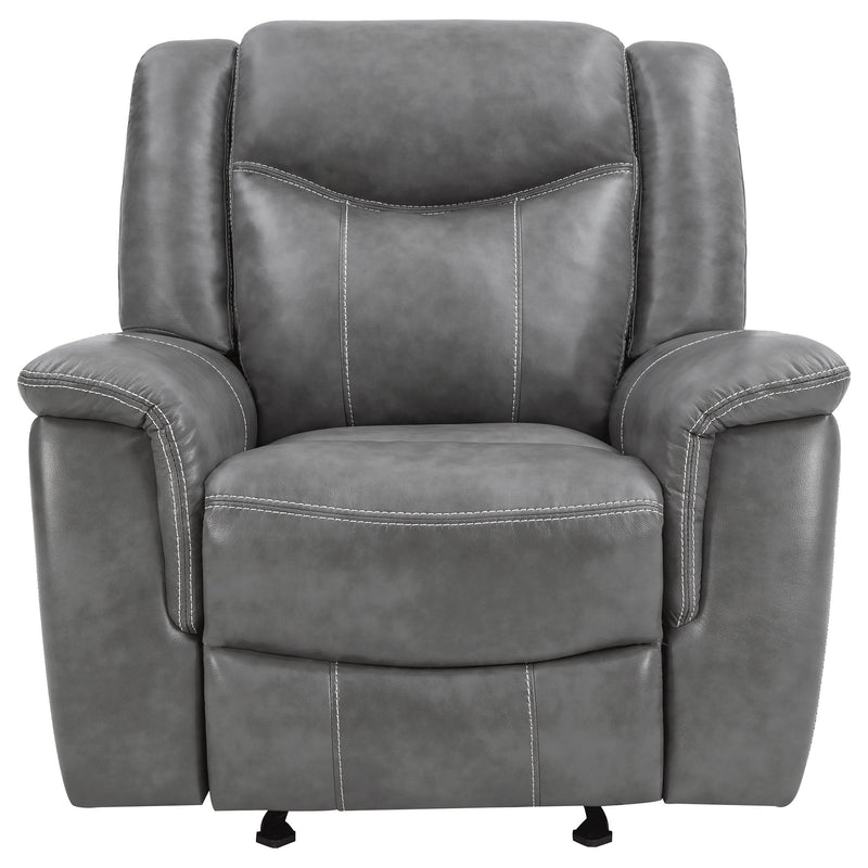 Conrad Upholstered Padded Arm Glider Recliner