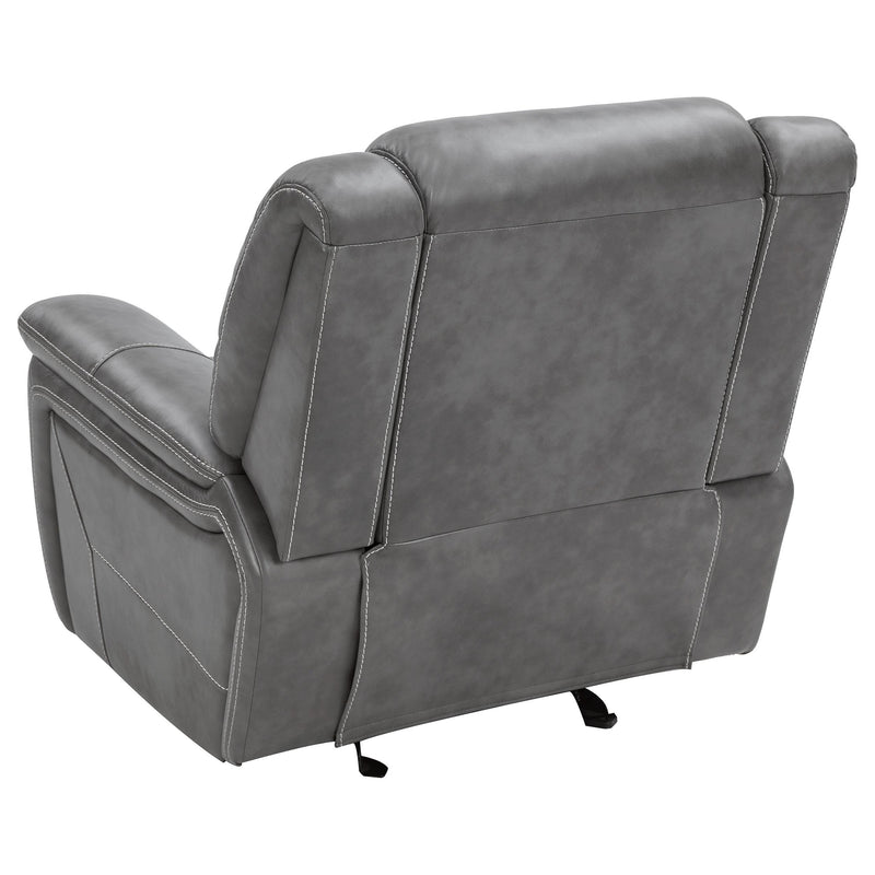 Conrad Upholstered Padded Arm Glider Recliner
