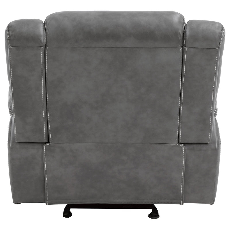 Conrad Upholstered Padded Arm Glider Recliner