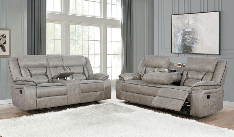 Greer 2-piece Upholstered Reclining Sofa Set
