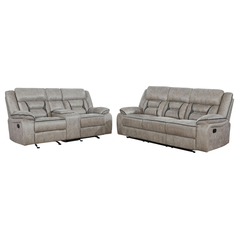Greer 2-piece Upholstered Reclining Sofa Set