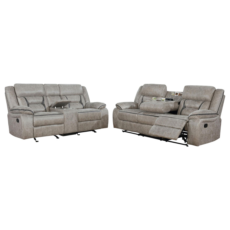 Greer 2-piece Upholstered Reclining Sofa Set