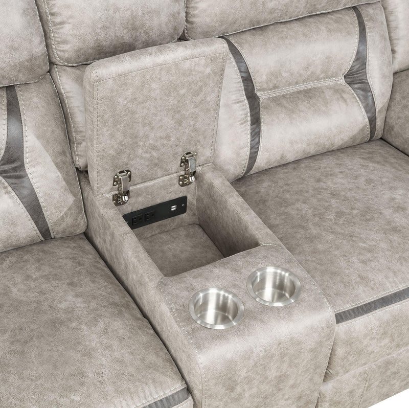 Greer 2-piece Upholstered Reclining Sofa Set
