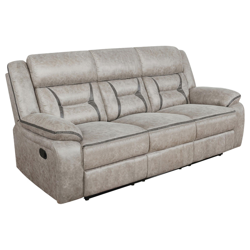 Greer 3-piece Upholstered Reclining Sofa Set