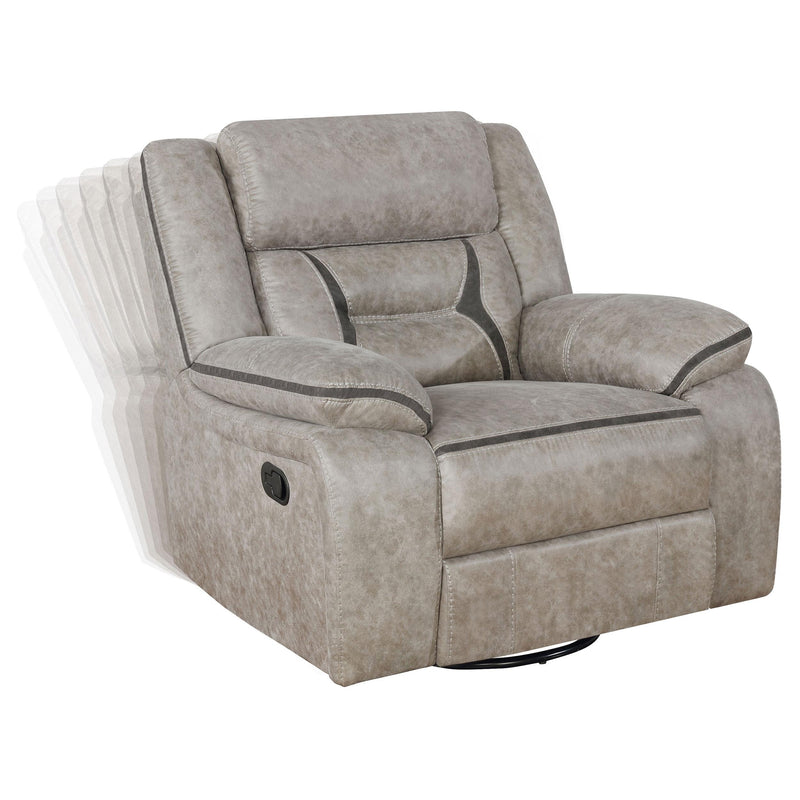 Greer Upholstered Swivel Glider Recliner Chair