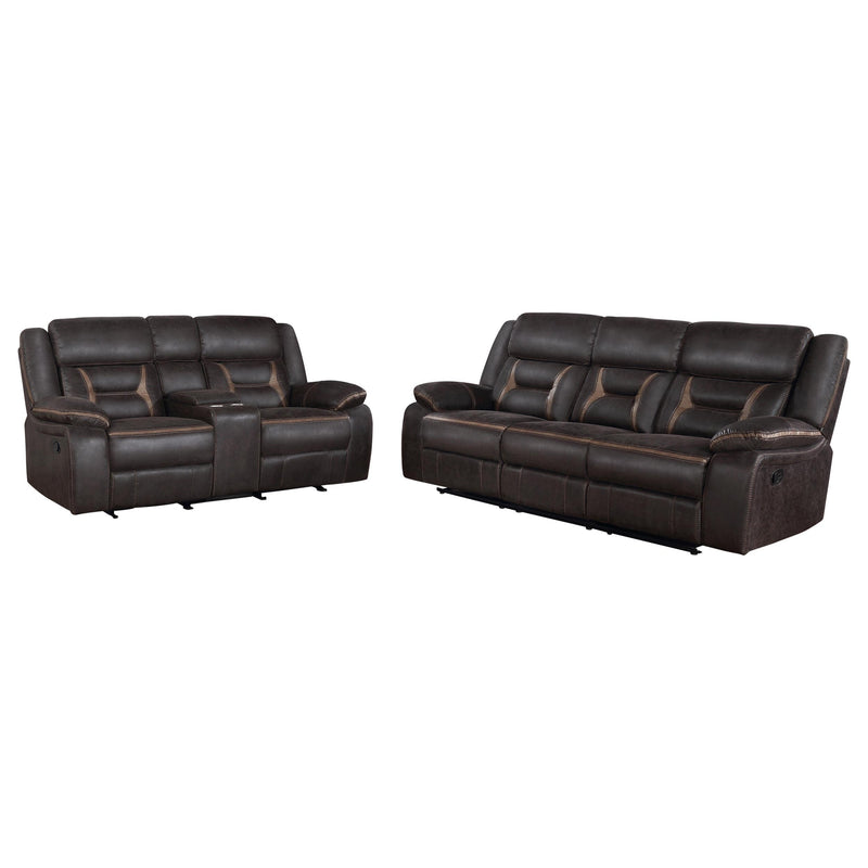 Greer 2-piece Upholstered Reclining Sofa Set