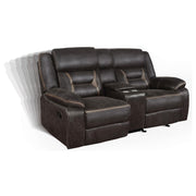 Greer 3-piece Upholstered Reclining Sofa Set Brown - detail 6