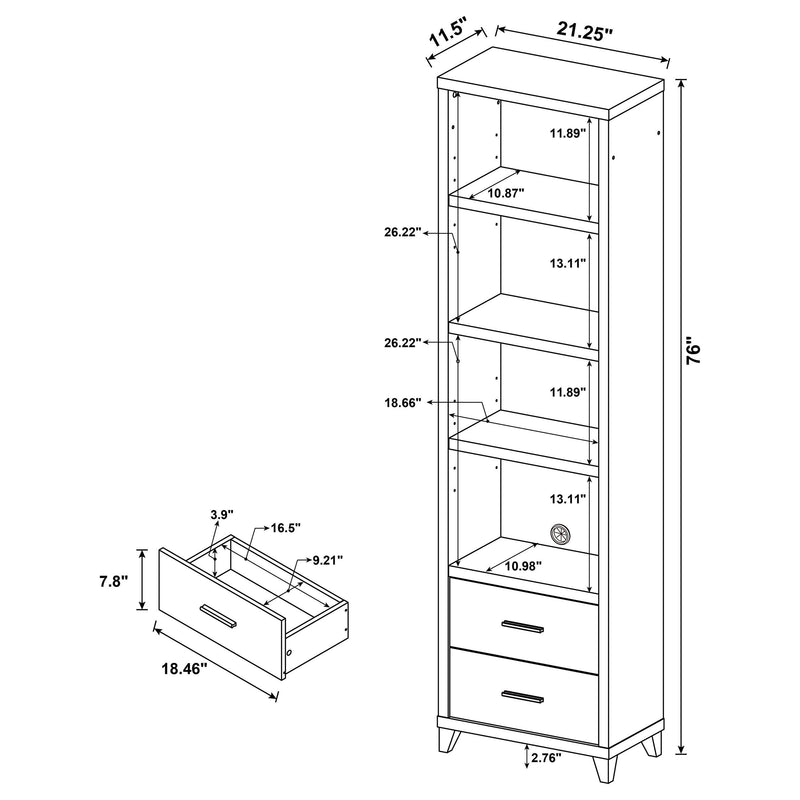 Lewes 4-piece 60-inch TV Entertainment Center