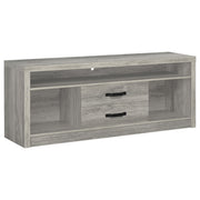 Burke 3-piece 59-inch TV Entertainment Center Grey Driftwood - detail 3