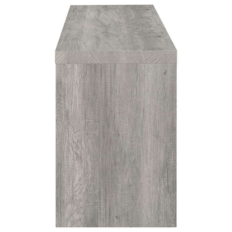 Burke 3-piece 59-inch TV Entertainment Center Grey Driftwood - detail 6