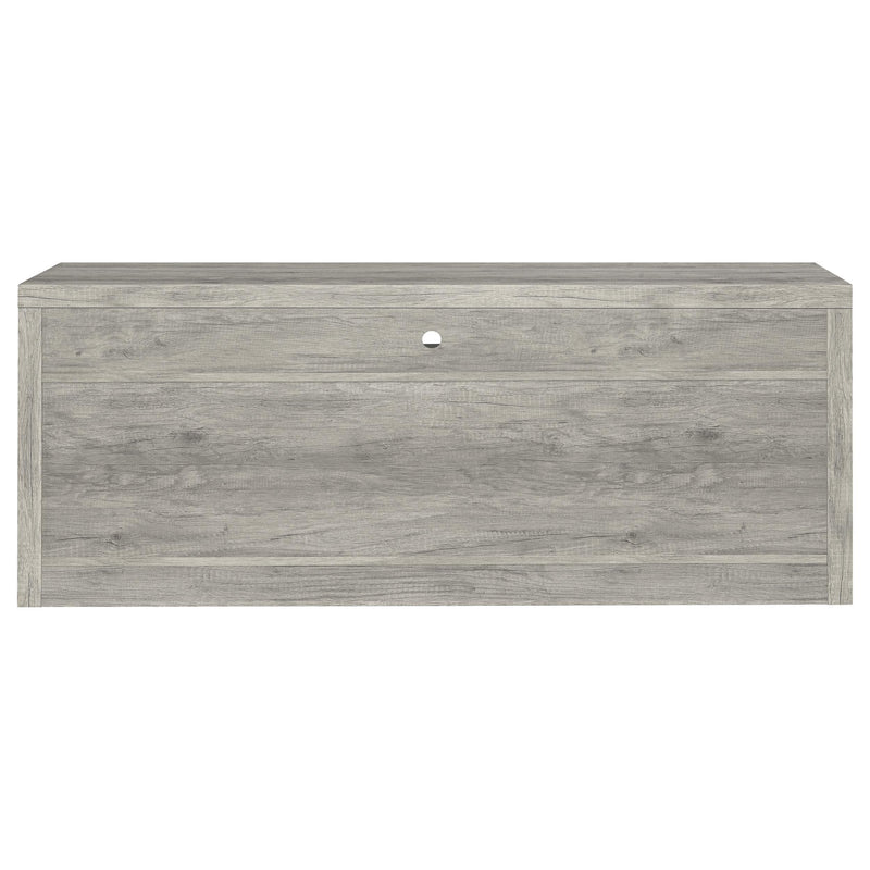 Burke 3-piece 59-inch TV Entertainment Center Grey Driftwood - detail 7