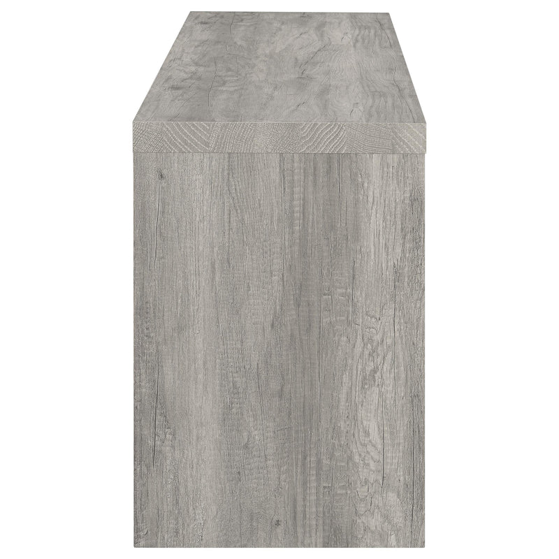 Burke 3-piece 59-inch TV Entertainment Center Grey Driftwood - detail 8