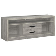 Burke 2-drawer Engineered Wood 59-inch TV Stand Grey Driftwood - alternate view