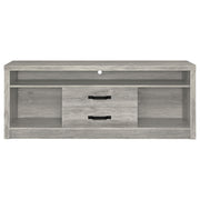 Burke 2-drawer Engineered Wood 59-inch TV Stand Grey Driftwood - detail 4