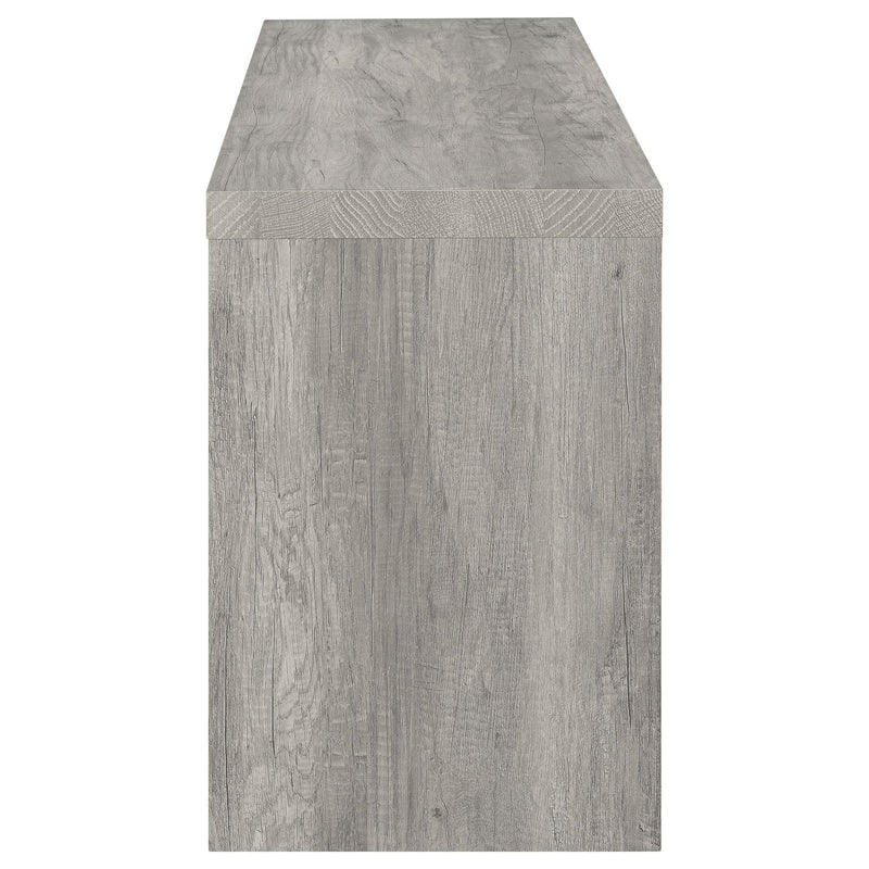 Burke 2-drawer Engineered Wood 59-inch TV Stand Grey Driftwood - detail 6