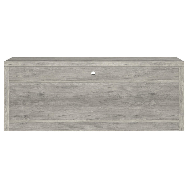 Burke 2-drawer Engineered Wood 59-inch TV Stand Grey Driftwood - detail 7