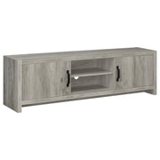 Burke 2-door Engineered Wood 71-inch TV Stand Grey Driftwood - alternate view