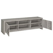 Burke 2-door Engineered Wood 71-inch TV Stand Grey Driftwood - detail 3