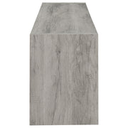 Burke 2-door Engineered Wood 71-inch TV Stand Grey Driftwood - detail 6