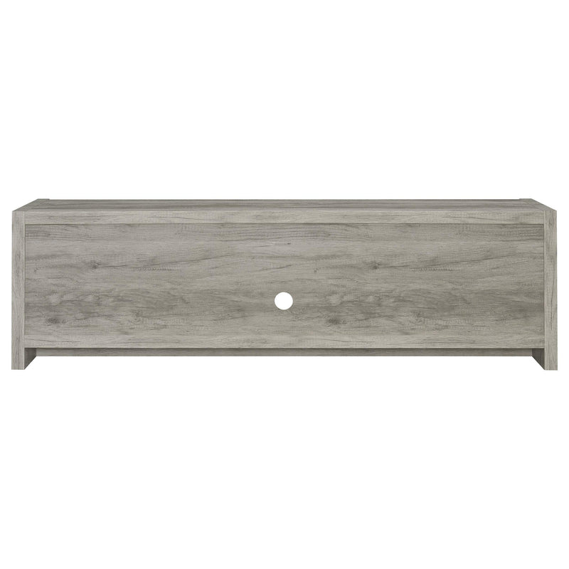Burke 2-door Engineered Wood 71-inch TV Stand Grey Driftwood - detail 7