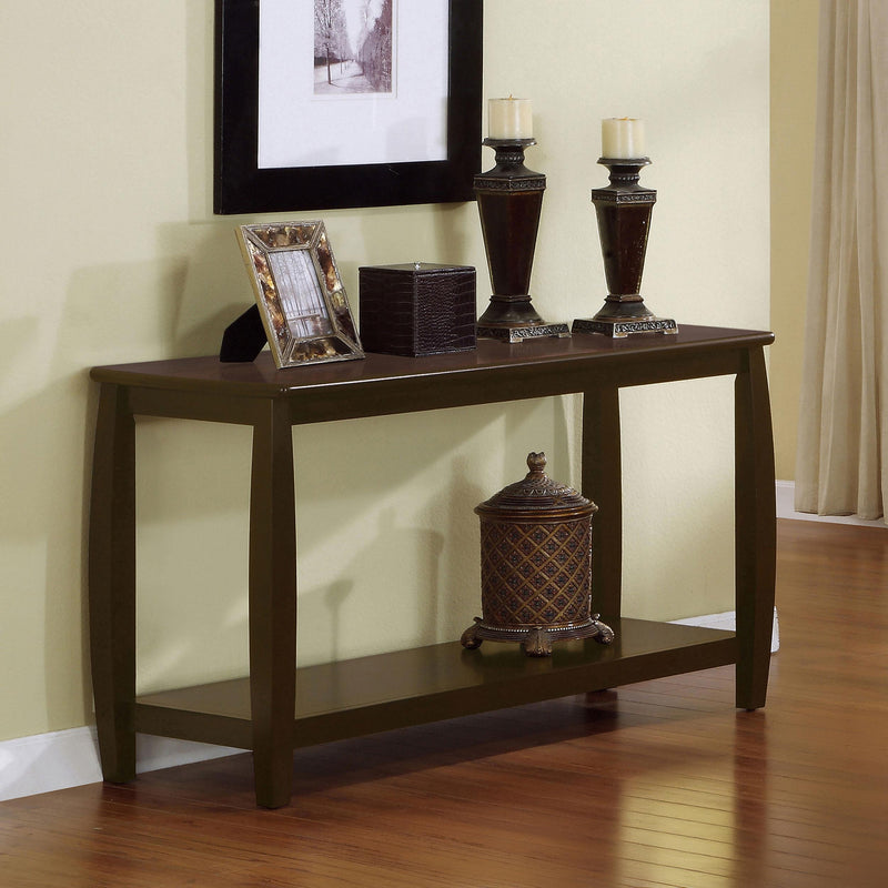 Dixon Wood Entryway Console Table with Shelf