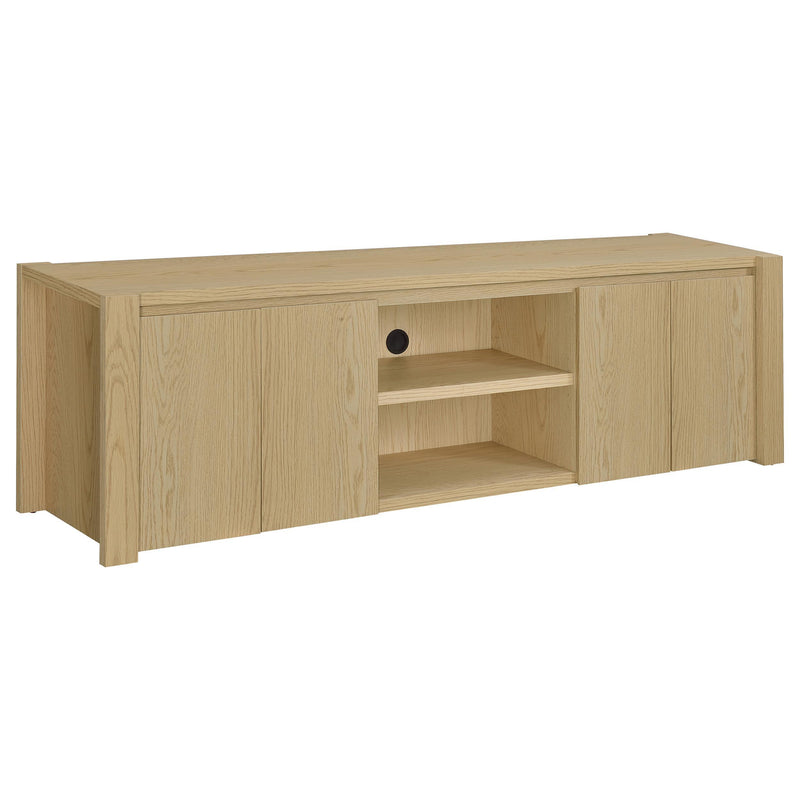 Laurelton 78-inch 4-door TV Stand Media Console Light Oak - alternate view