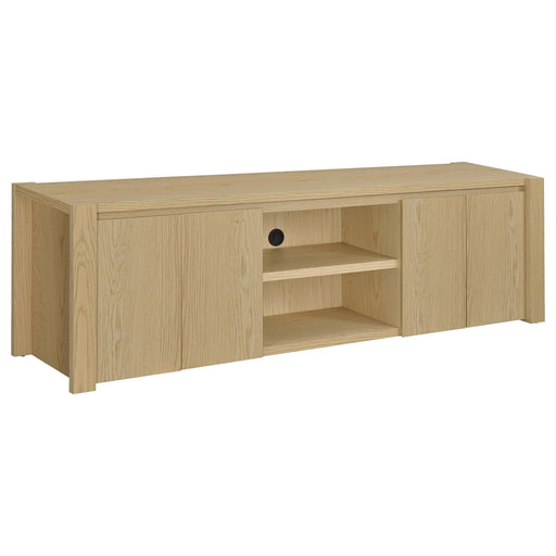 Laurelton 78-inch 4-door TV Stand Media Console Light Oak - alternate view