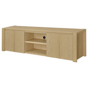 Laurelton 78-inch 4-door TV Stand Media Console Light Oak - detail 5