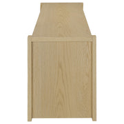 Laurelton 78-inch 4-door TV Stand Media Console Light Oak - detail 6