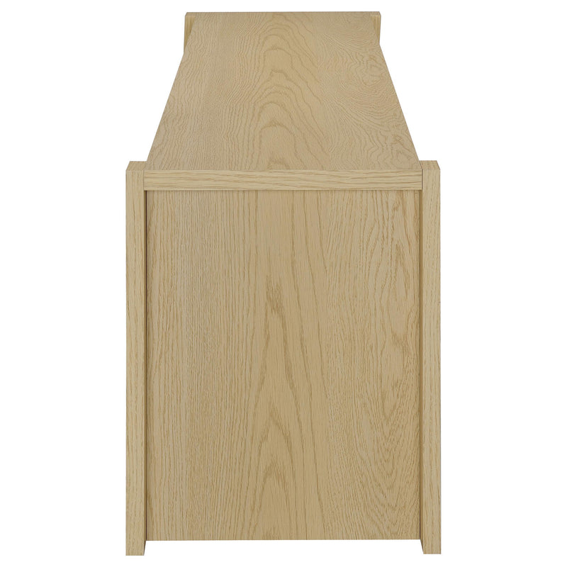 Laurelton 78-inch 4-door TV Stand Media Console Light Oak - detail 6