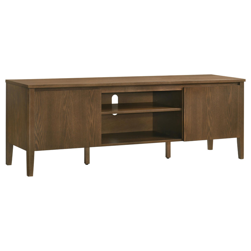 Thori 63-inch 2-door TV Stand Media Console Dark Brown - alternate view