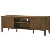 Thori 63-inch 2-door TV Stand Media Console Dark Brown - detail 5