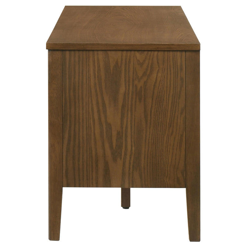 Thori 63-inch 2-door TV Stand Media Console Dark Brown - detail 6