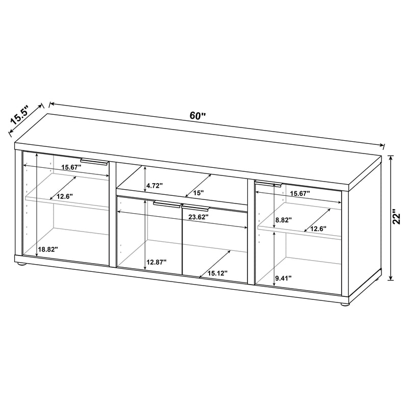 Tabby 4-door Engineered Wood 60-inch TV Stand