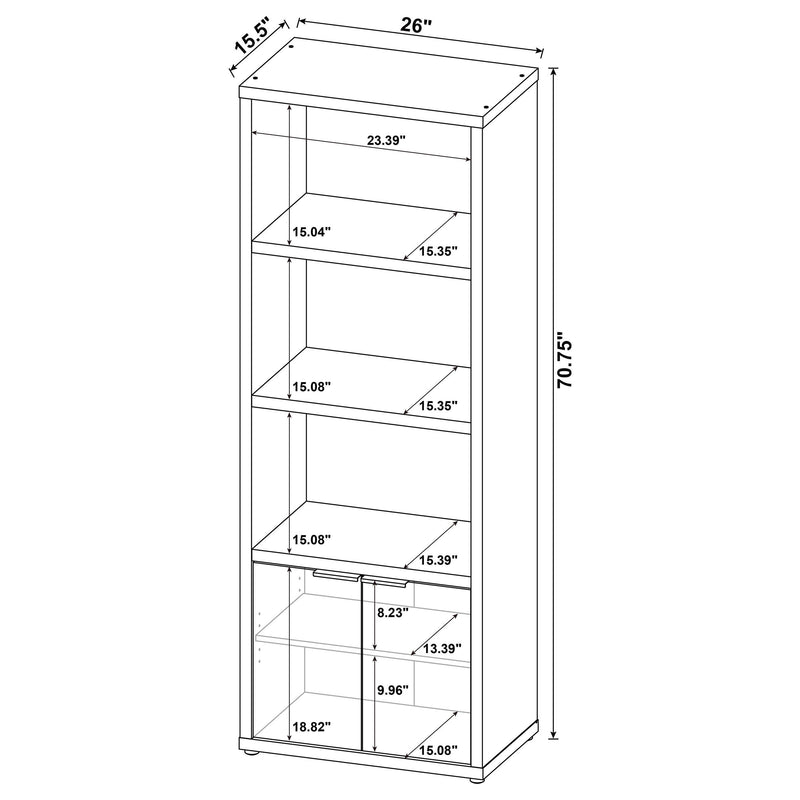 Tabby 3-shelf Engineered Wood Media Tower