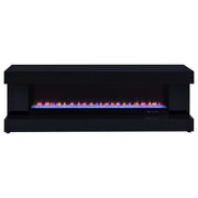 Mallory TV Stand Fireplace Console Bluetooth Speaker Black High Gloss - detail 4