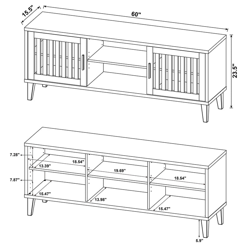 Sedona 2-door Engineered Wood 60-inch TV Stand