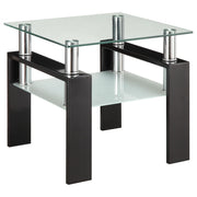 Dyer 3-piece Rectangular Coffee and End Table Set Black - detail 3