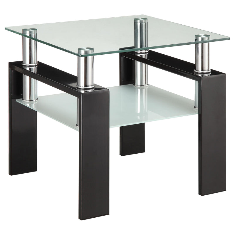 Dyer 3-piece Rectangular Coffee and End Table Set Black - detail 3