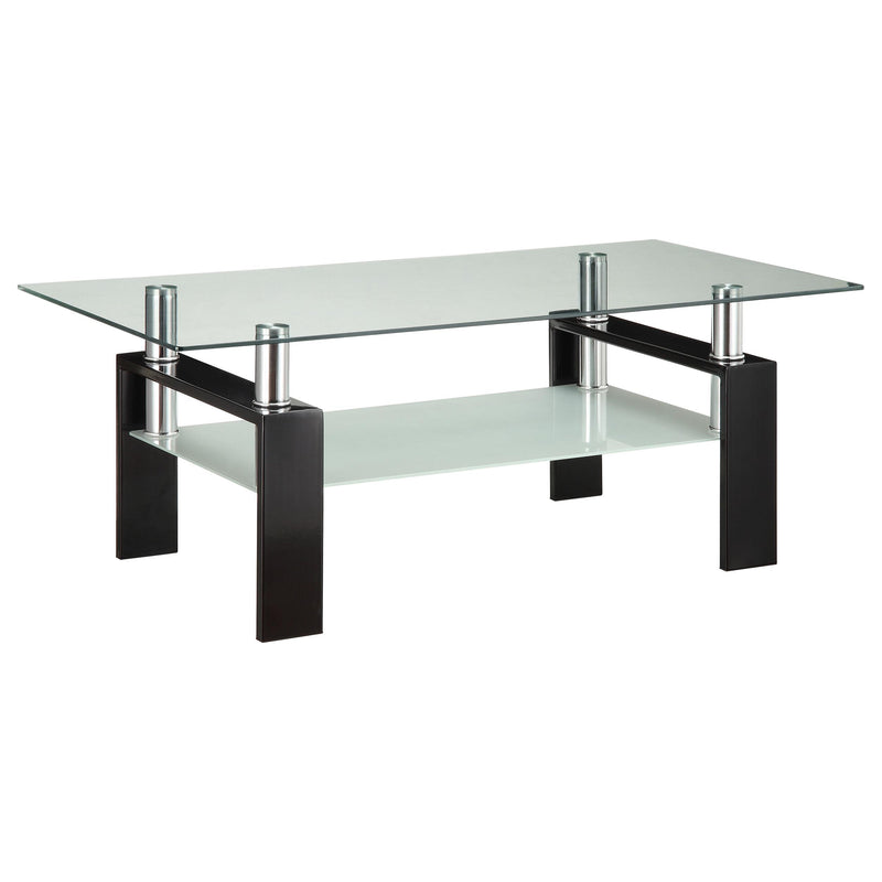 Dyer 3-piece Rectangular Coffee and End Table Set Black - detail 4