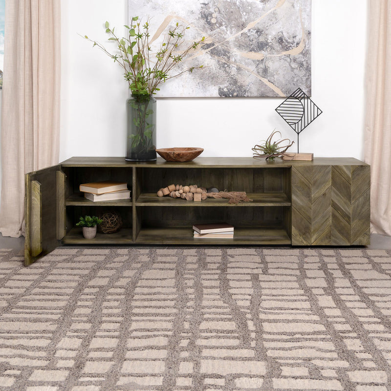 Keese 2-door Wood 70-inch TV Stand Media Console