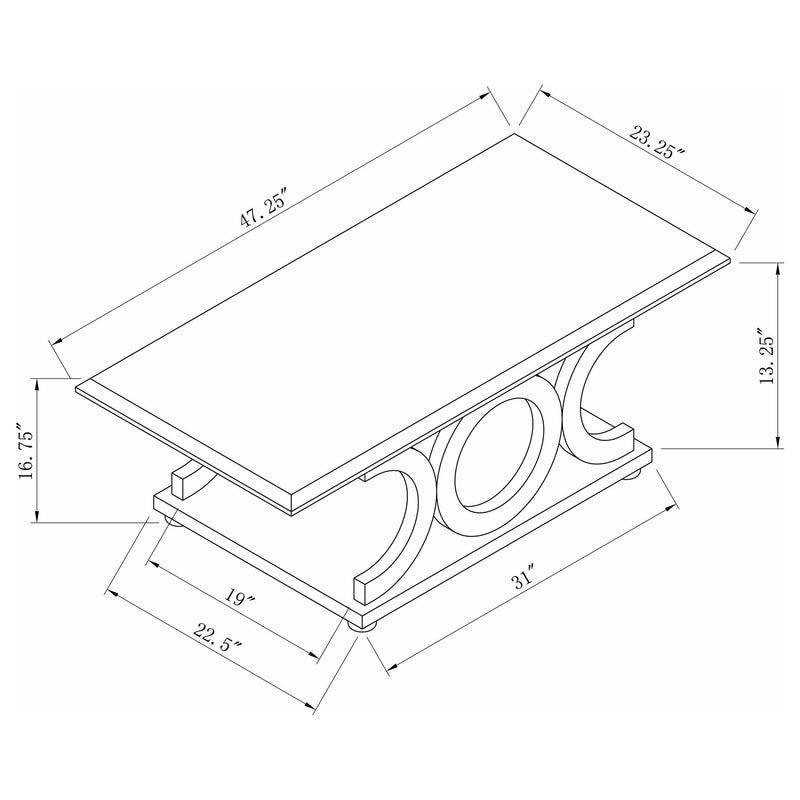 Shelly Rectangular Engineered Wood Coffee Table