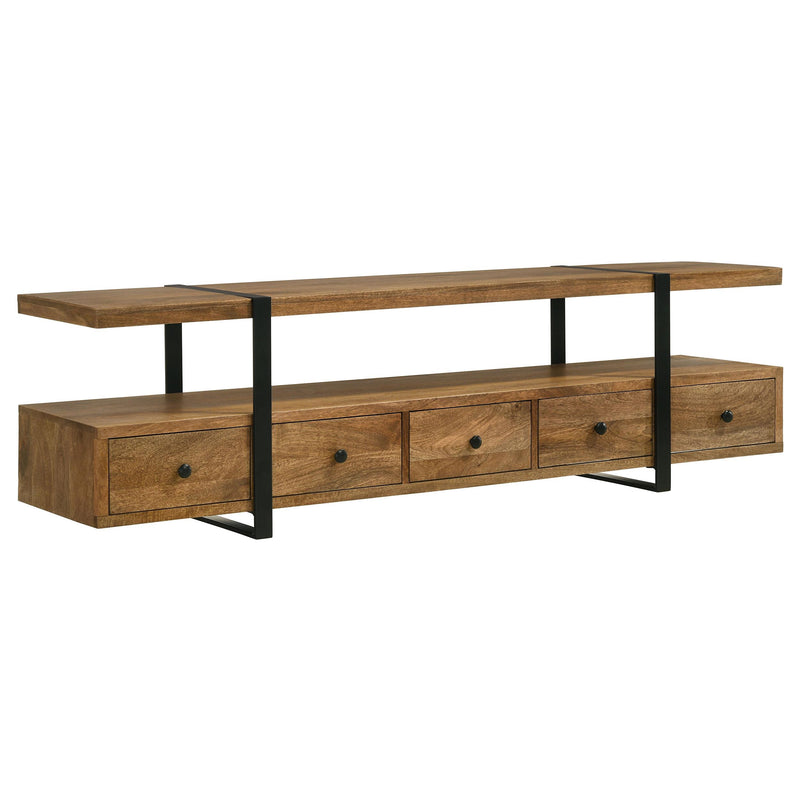 Otto 5-drawer Mango Wood 70-inch TV Stand Media Console