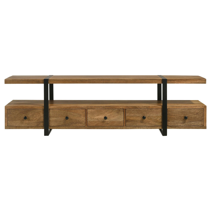 Otto 5-drawer Mango Wood 70-inch TV Stand Media Console