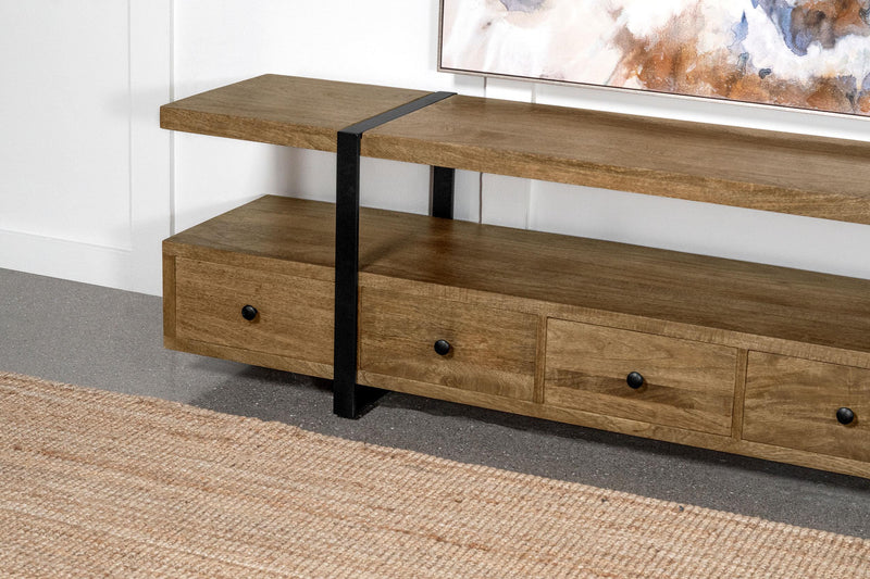 Otto 5-drawer Mango Wood 70-inch TV Stand Media Console
