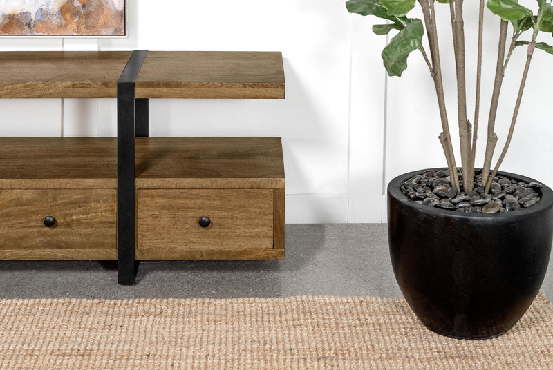 Otto 5-drawer Mango Wood 70-inch TV Stand Media Console