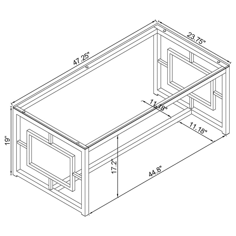 Merced 3-piece Rectangular Coffee and End Table Set