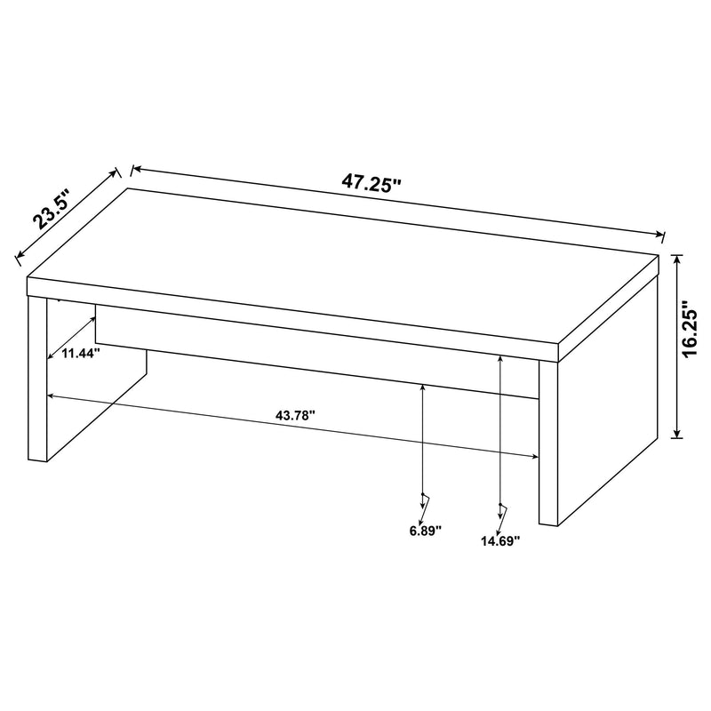 Lynette Rectangular Engineered Wood Coffee Table