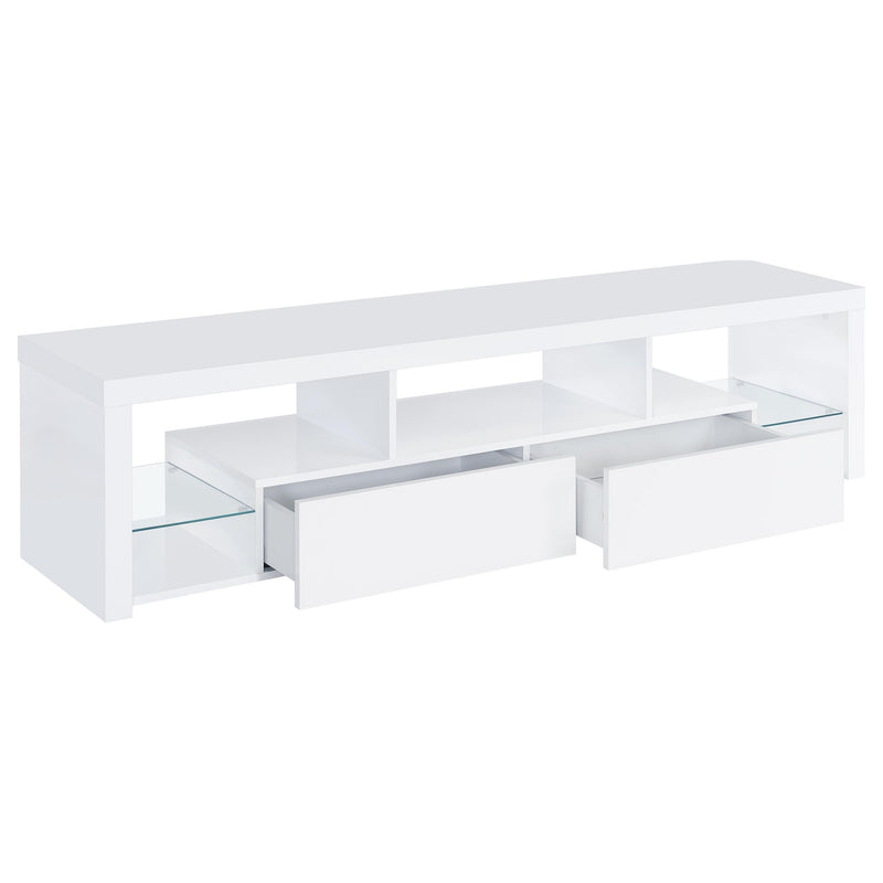Jude 2-drawer Engineered Wood 71-inch TV Stand High Gloss